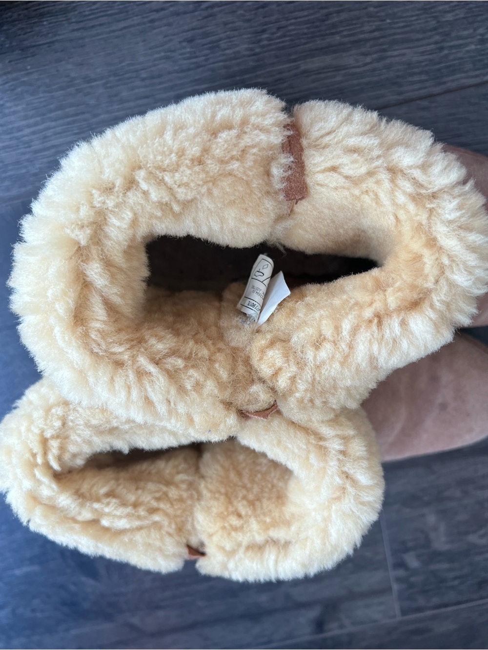 Ugg Plush Lined Boots - Cream